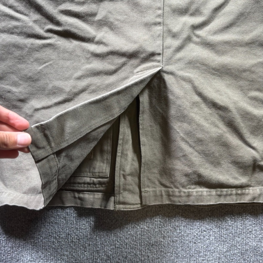 Orvis Field Jacket Men's Large Olive Green Leather Trim Elbow Patch Multi-Pocket - Picture 16 of 16